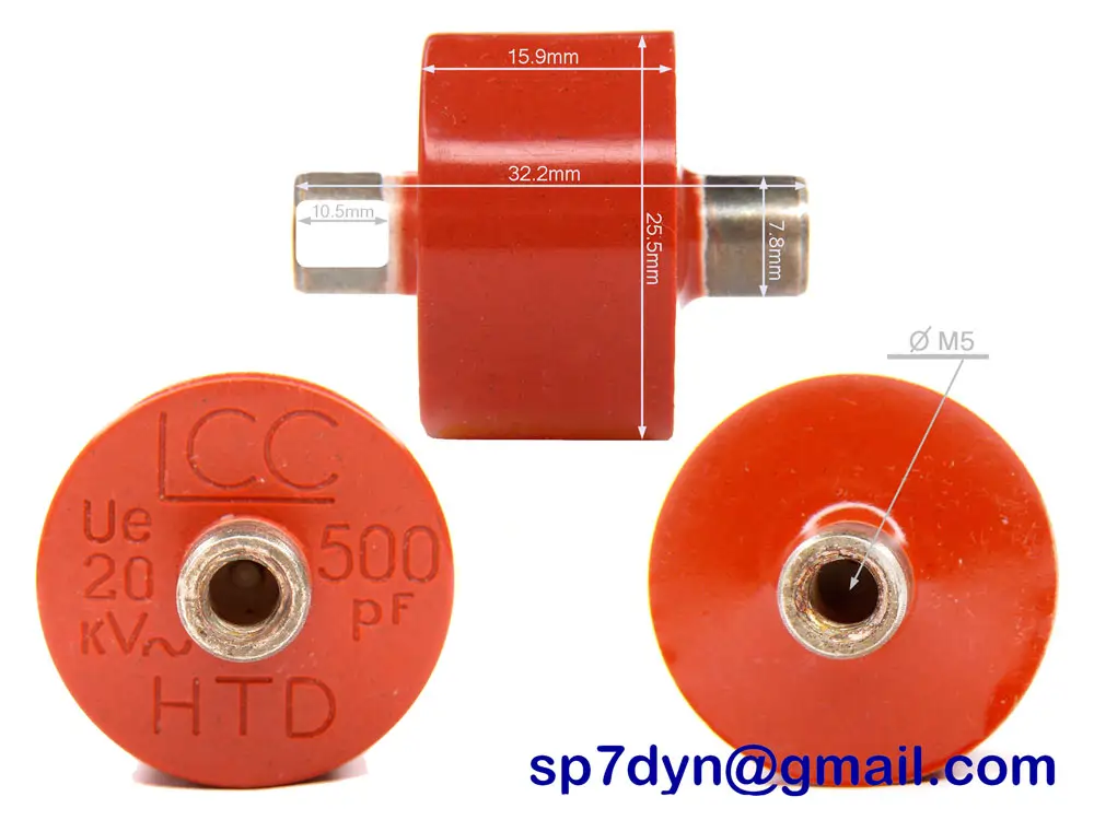 500pF 20KV Capacitor Ceramic LCC - Image 3