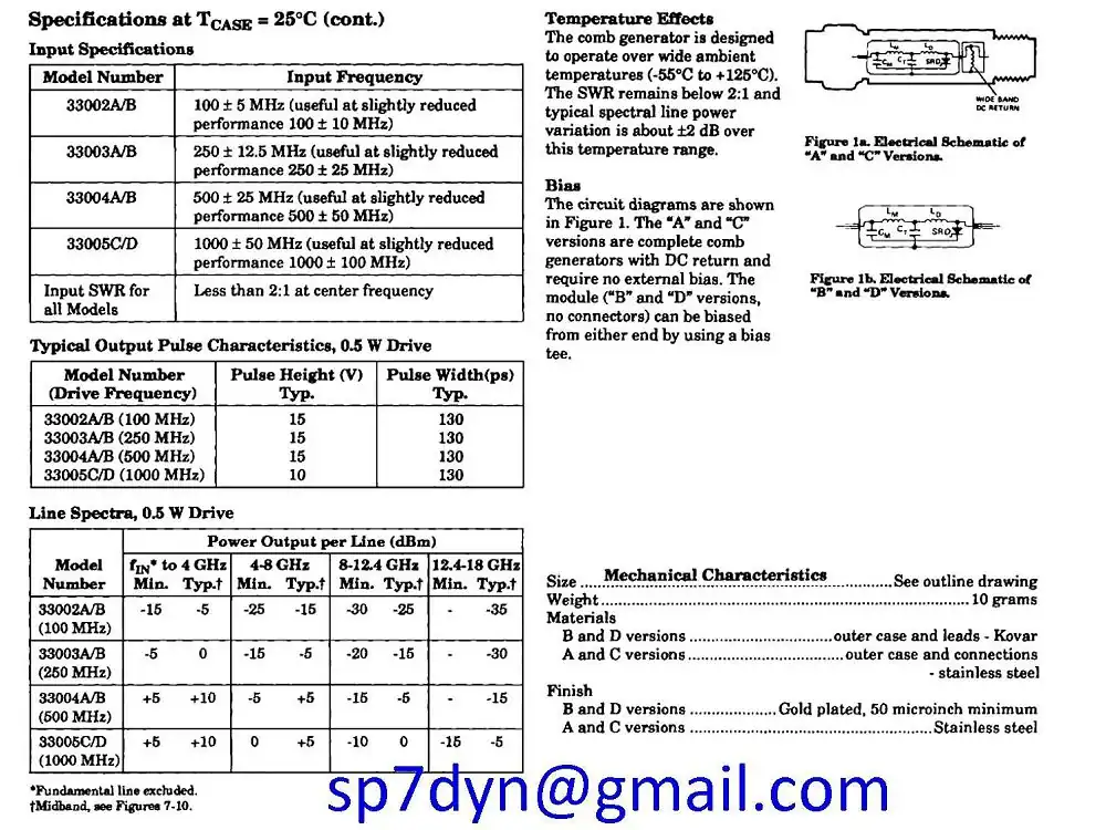 HP33003AH26 Generator Step Comb Diode 26GHz - Image 8