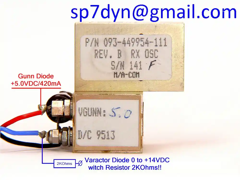 38GHz Gunn SN9513 Diode Oscillator Isolator 5.0VDC - Image 8