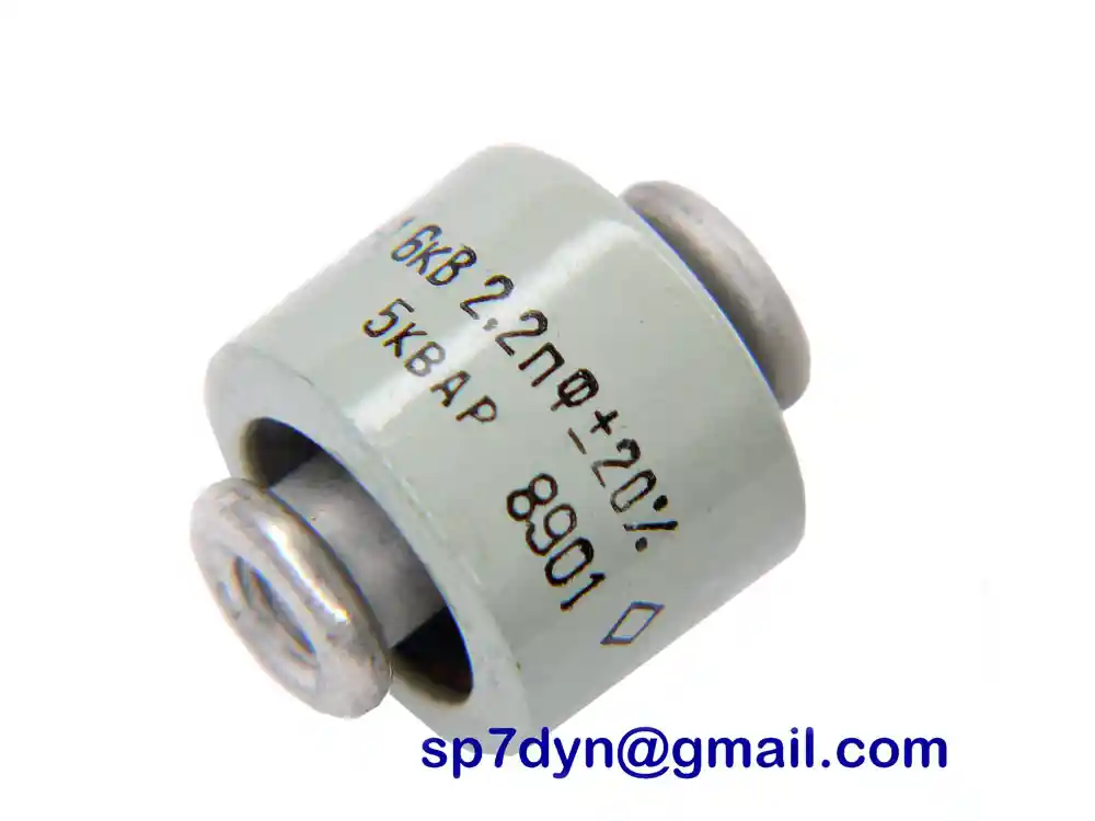 2.2pF 6KV 5KWAr High Voltage Doorknob Capacitor - Image 2