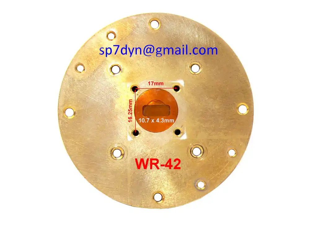 WR-42 Waveguide Bulkhead Feedthrough Adapter - Image 3