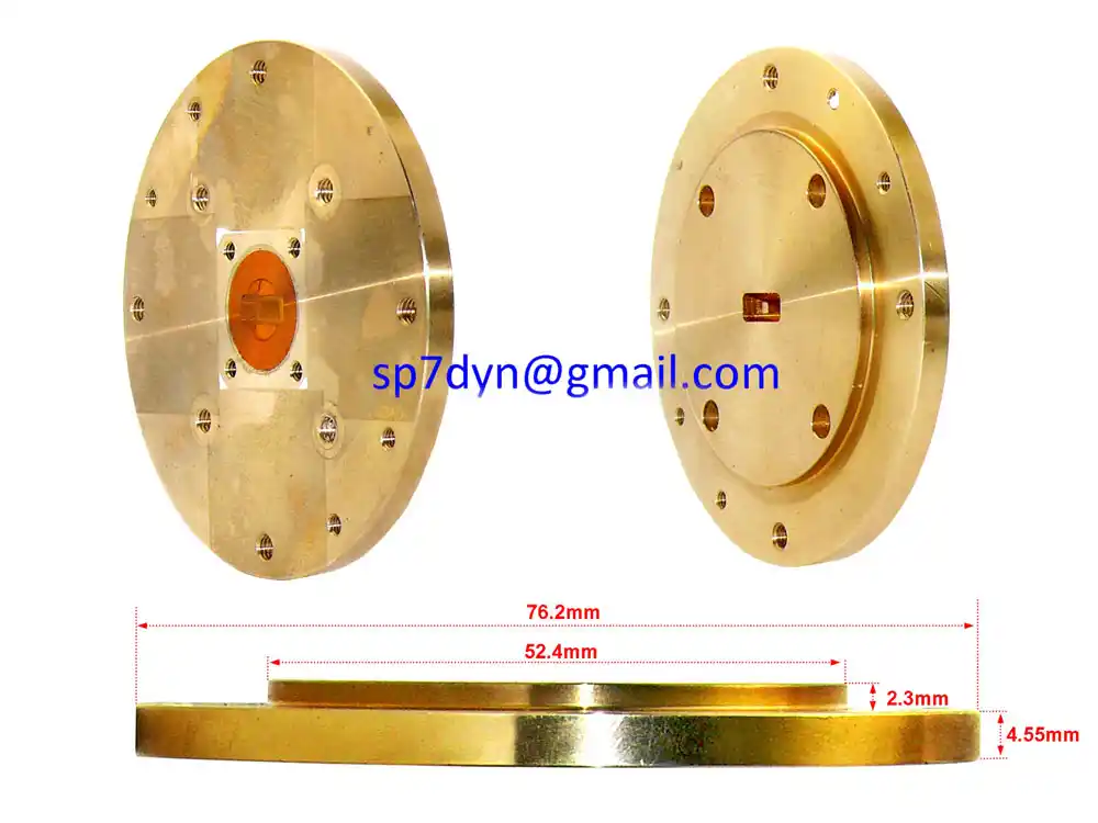 WR-42 Waveguide Bulkhead Feedthrough Adapter - Image 4