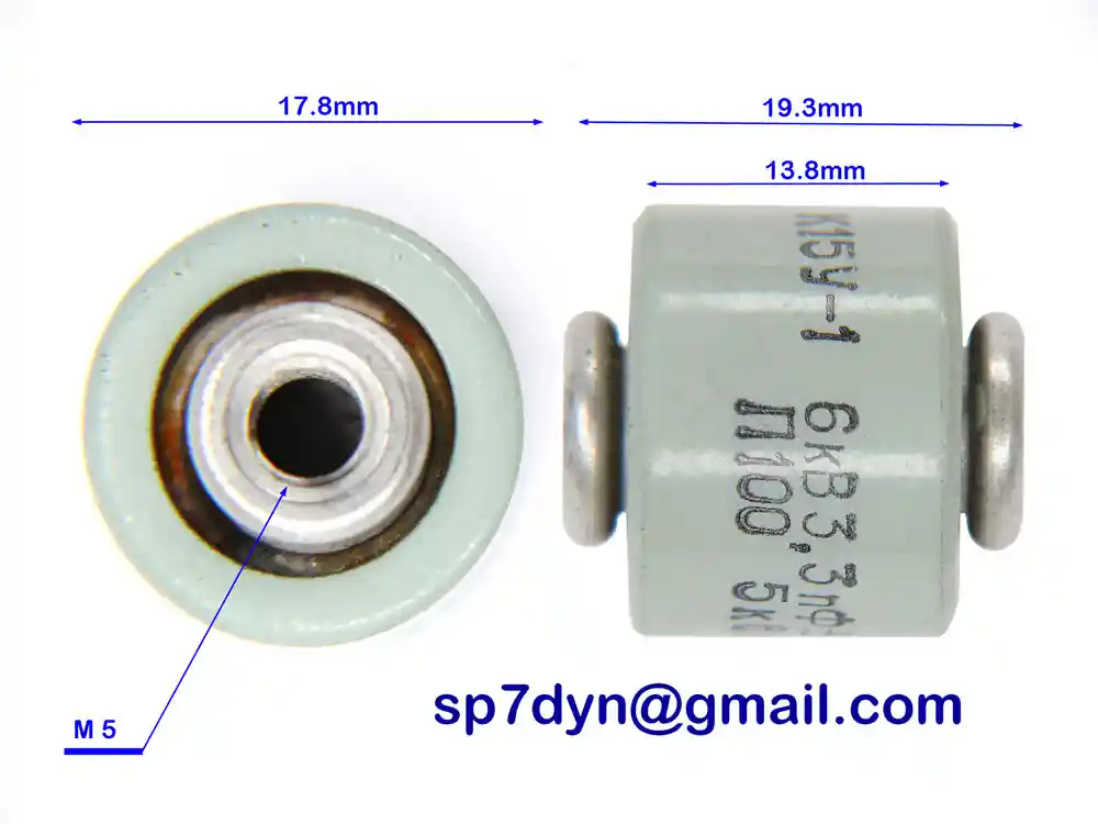 3.3pF 6KV 5KWAr High Voltage Doorknob Capacitor - Image 4