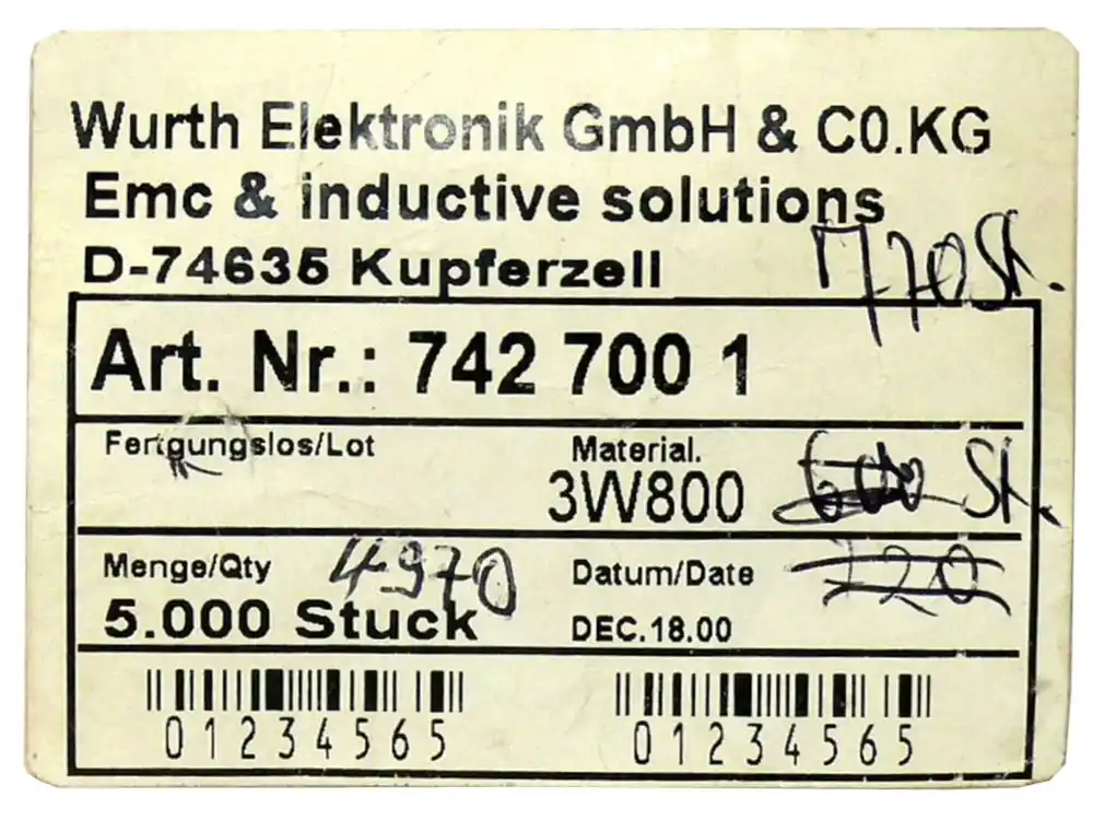 50pcs Ferrite Core EMI Filter 3W800 - Image 6