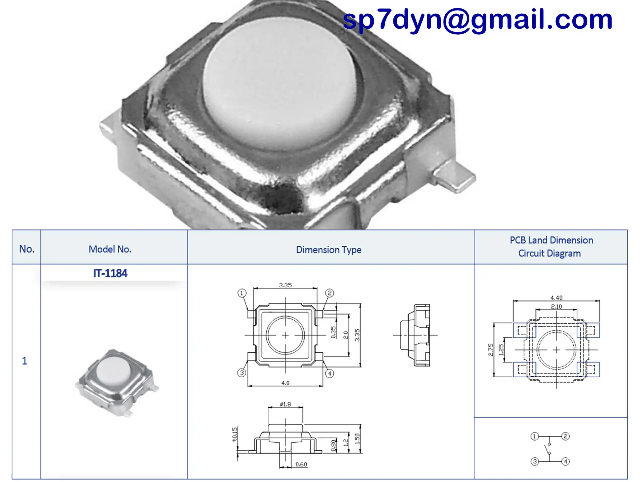 Micro Tactile Push Button Switch - Image 4